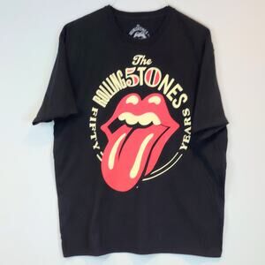 Rolling Stones 50 Year Tour 2013 Black Short Sleeve XXL Men's Graphic T Shirt